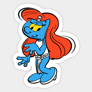 Blue Skinned Shapeshifter Sticker